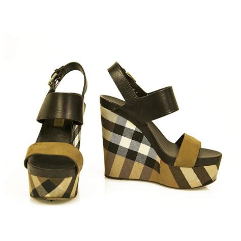 burberry wedland wedge|burberry check high heels.